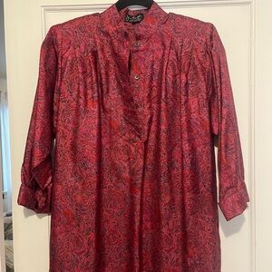 Vintage Jim Thompson Dress in Rich Red